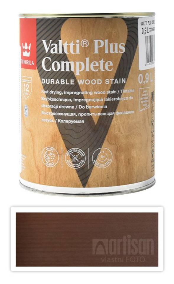 TIKKURILA Valtti Plus Complete - matná tenkovrstvá lazura 0.9 l Tatti 5071