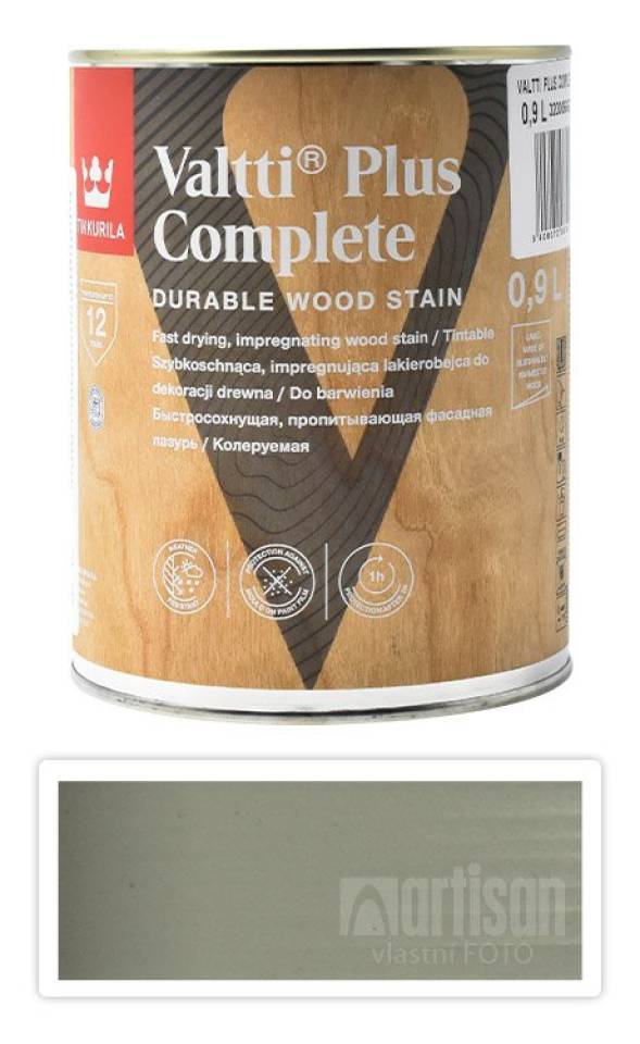 TIKKURILA Valtti Plus Complete - matná tenkovrstvá lazura 0.9 l Vasa 5080