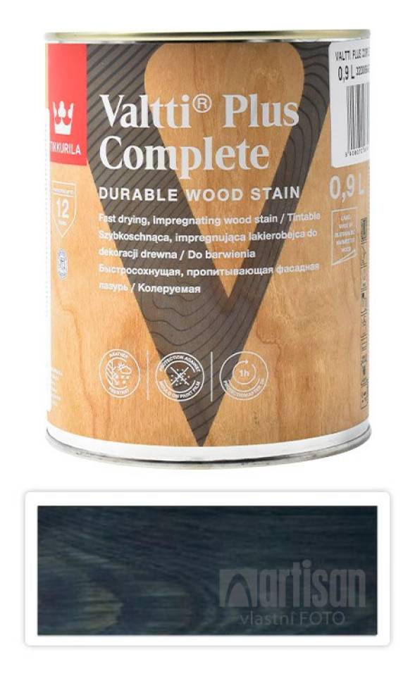 TIKKURILA Valtti Plus Complete - matná tenkovrstvá lazura 0.9 l Yö 5086