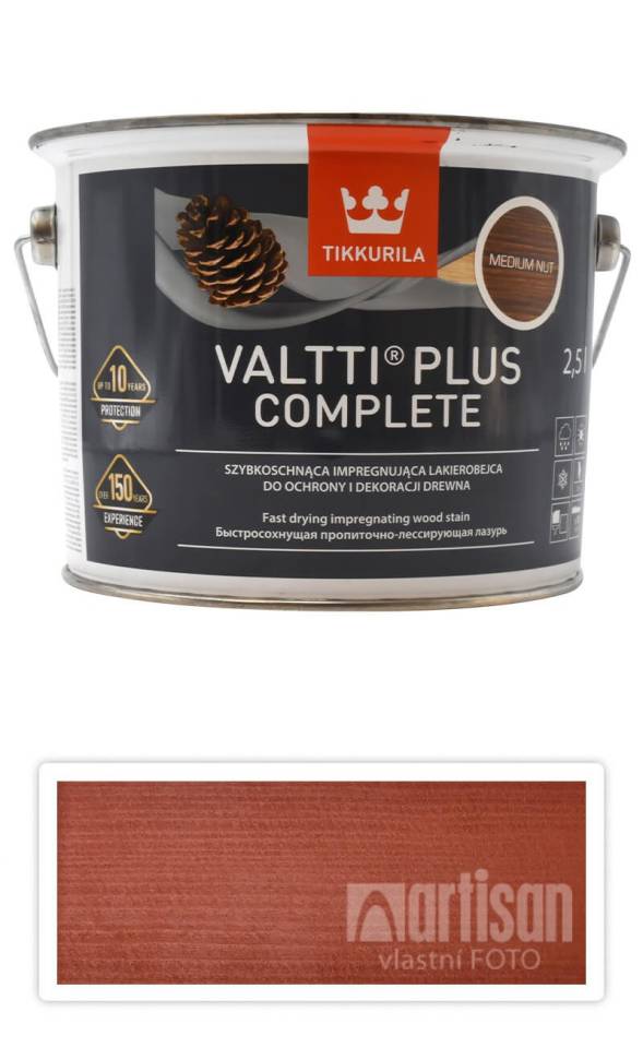 TIKKURILA Valtti Plus Complete - matná tenkovrstvá lazura 2.5 l Mahagon
