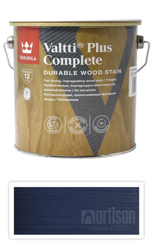 TIKKURILA Valtti Plus Complete - matná tenkovrstvá lazura 2.7 l Ilta 5085