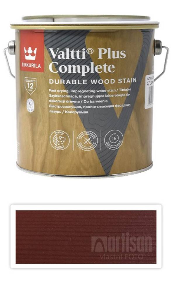 TIKKURILA Valtti Plus Complete - matná tenkovrstvá lazura 2.7 l Orava 5057