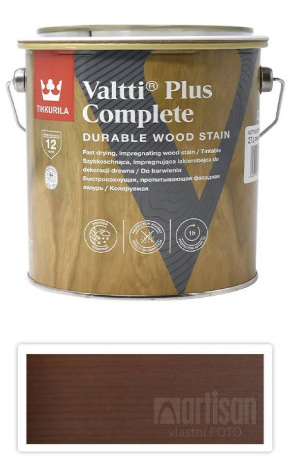 TIKKURILA Valtti Plus Complete - matná tenkovrstvá lazura 2.7 l Tatti 5071