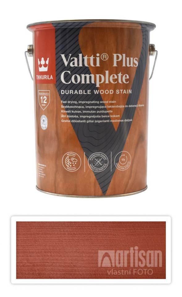 TIKKURILA Valtti Plus Complete - matná tenkovrstvá lazura 5 l Mahagon