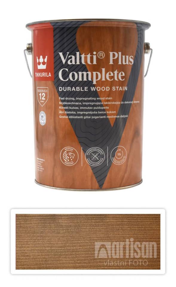TIKKURILA Valtti Plus Complete - matná tenkovrstvá lazura 5 l Zlatý dub