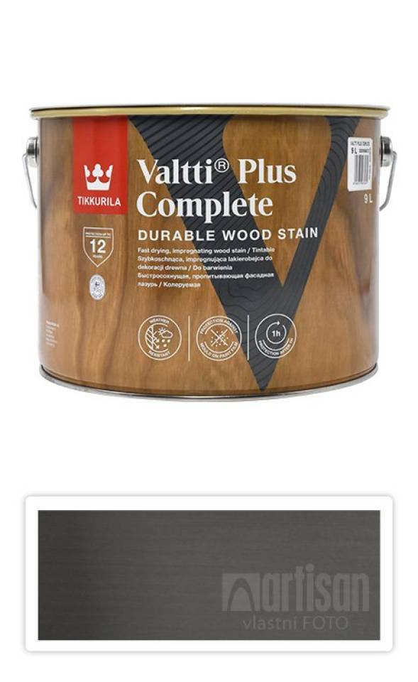 TIKKURILA Valtti Plus Complete - matná tenkovrstvá lazura 9 l Poro 5087