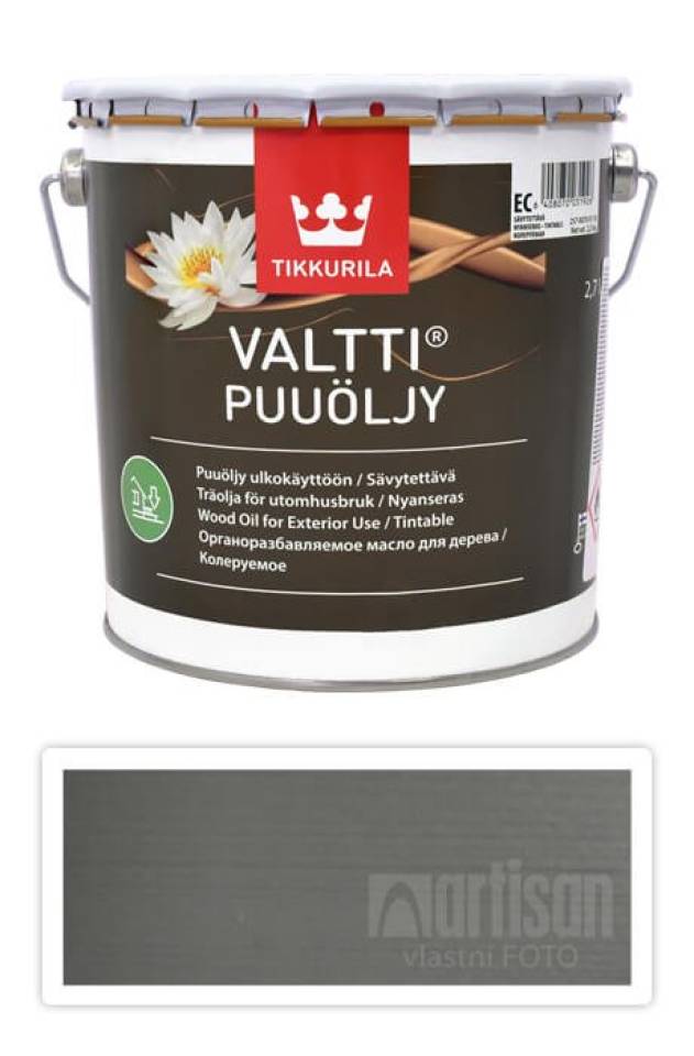 TIKKURILA Valtti wood oil - olej na terasy a nábytek 2.7 l Kivi 5083