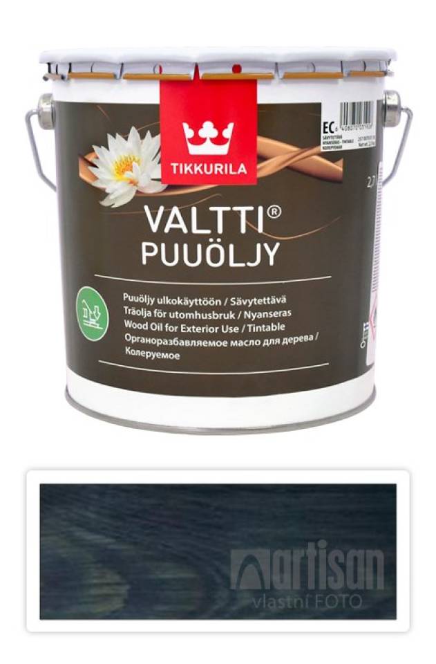 TIKKURILA Valtti wood oil - olej na terasy a nábytek 2.7 l Yö 5086