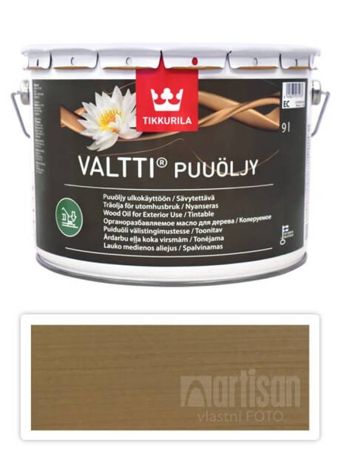 TIKKURILA Valtti wood oil - olej na terasy a nábytek 9 l Heinä 5064