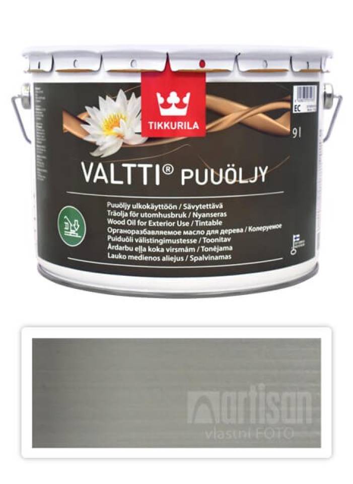 TIKKURILA Valtti wood oil - olej na terasy a nábytek 9 l Kaste 5081