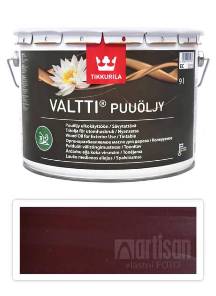 TIKKURILA Valtti wood oil - olej na terasy a nábytek 9 l Kihokki 5075