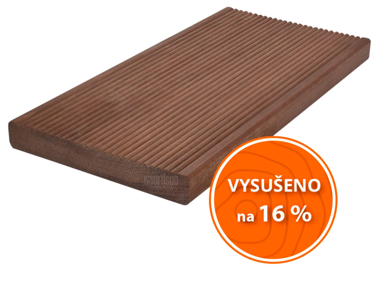 Terasová prkna 21x145x4900 Massaranduba - povrch jemná drážka