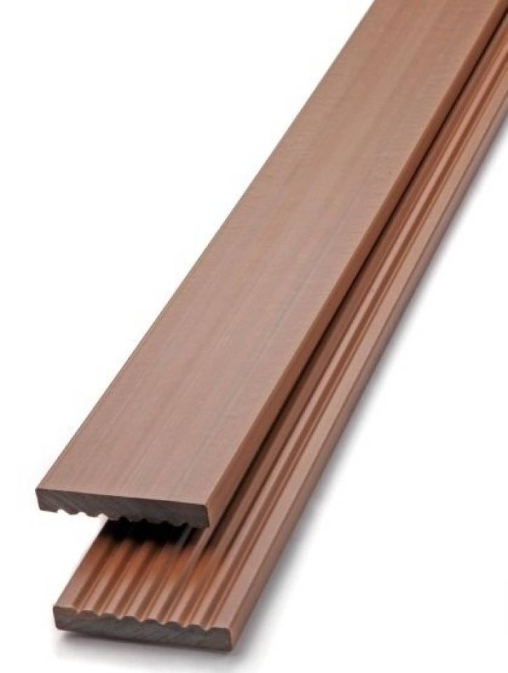 WPC Zakončovací lišta plochá PROFI - Dřevoplus - 62x10x2000 - Teak