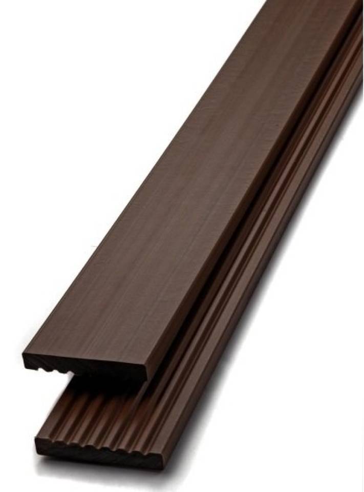 WPC Zakončovací lišta plochá PROFI - Dřevoplus - 62x10x2000 - Walnut