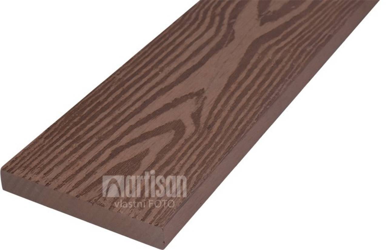 WPC dřevoplastová prkna na plot LamboDeck 13x90x4000 - Teak