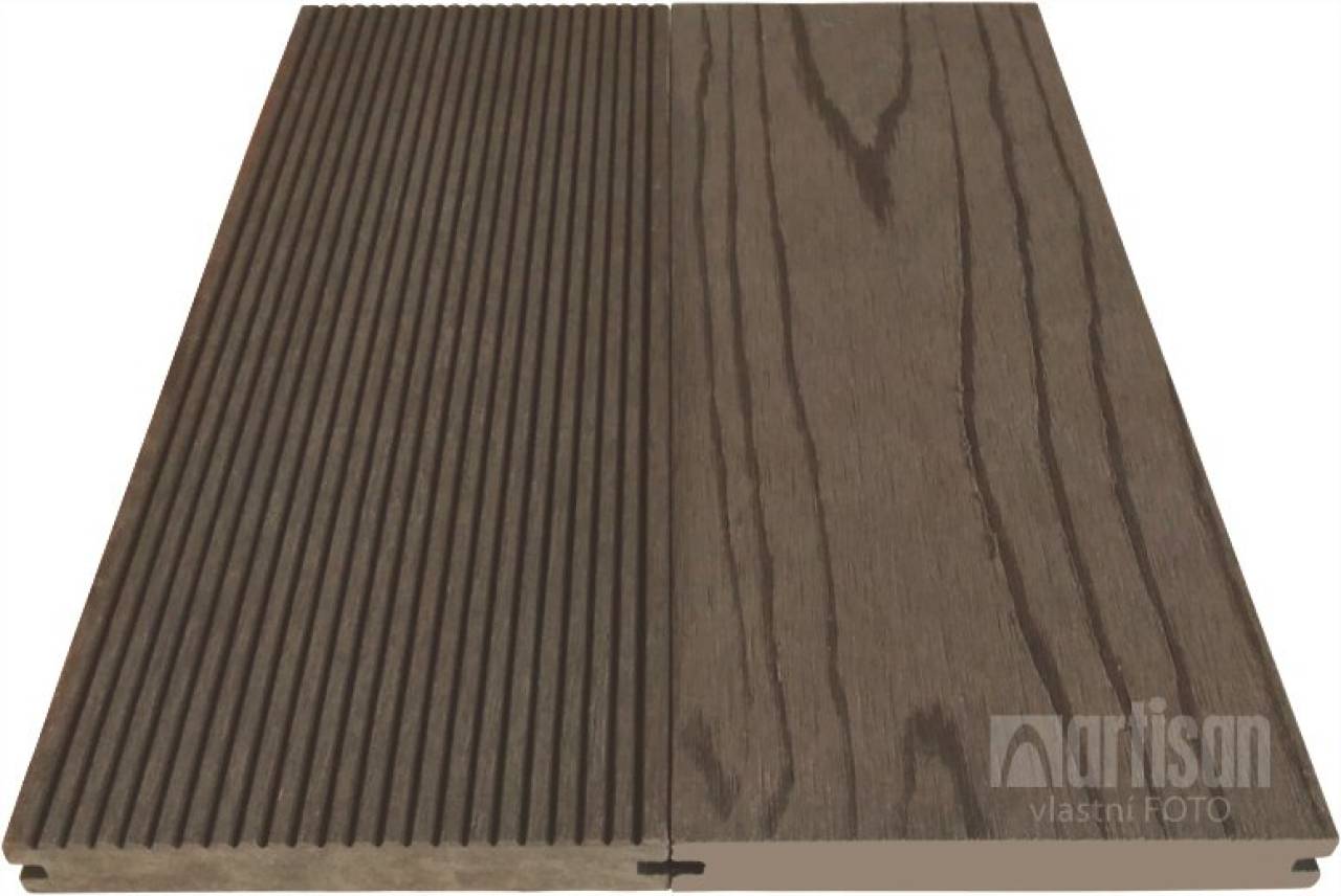 WPC dřevoplastová terasová prkna Dřevoplus Standard - plná 22x140x4000
