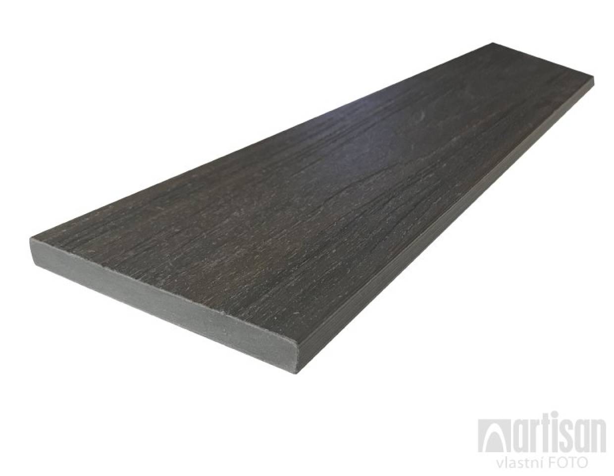 WPC dřevoplastové plotovky Dřevoplus Profi rovné 15x138x1300- Walnut (ořech)