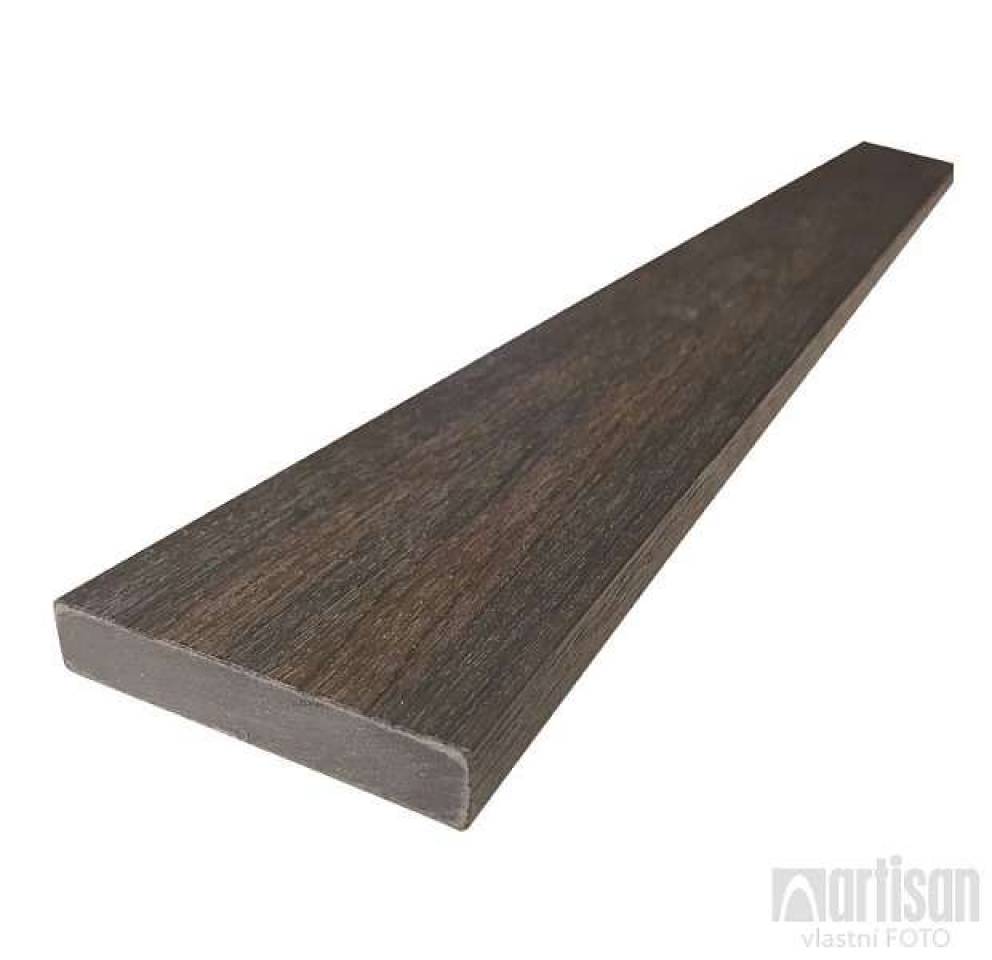 WPC dřevoplastové plotovky Dřevoplus Profi rovné 15x80x1200 - Walnut (ořech)