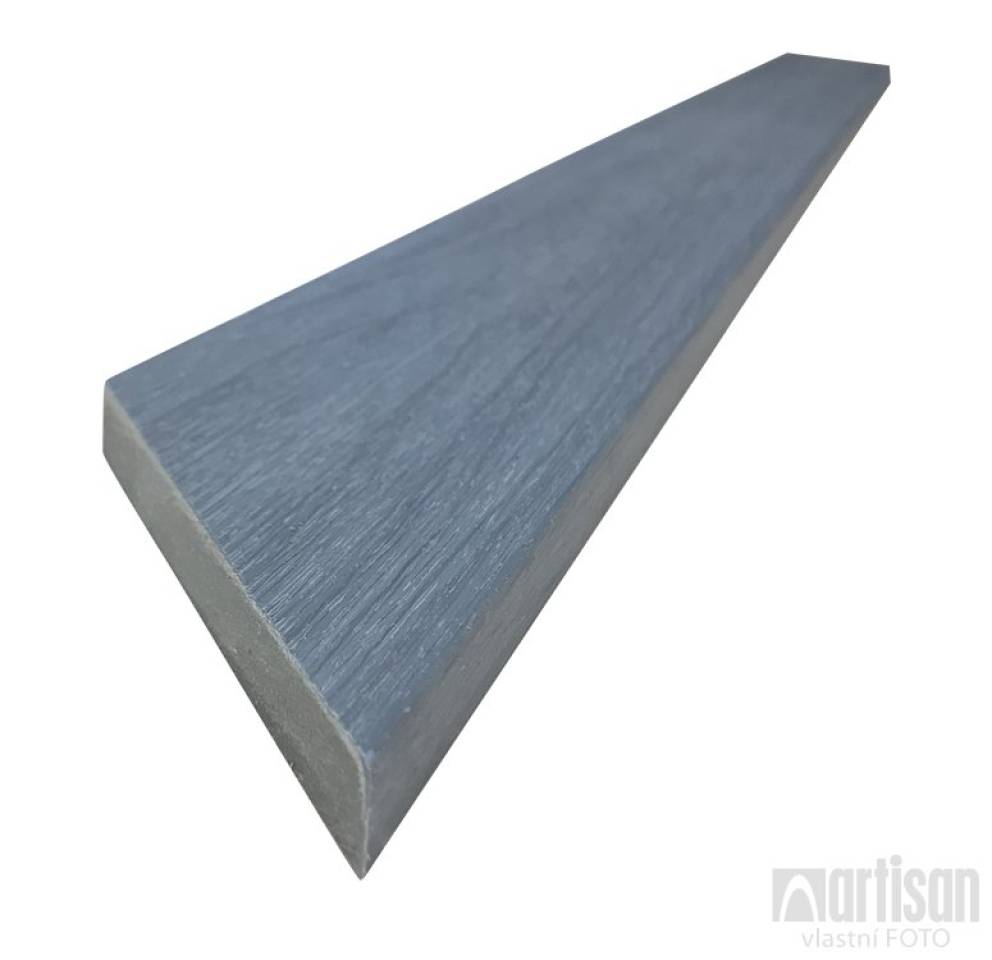 WPC dřevoplastové plotovky Dřevoplus Profi zkosená 15x80x1300 - Grey (šedá)