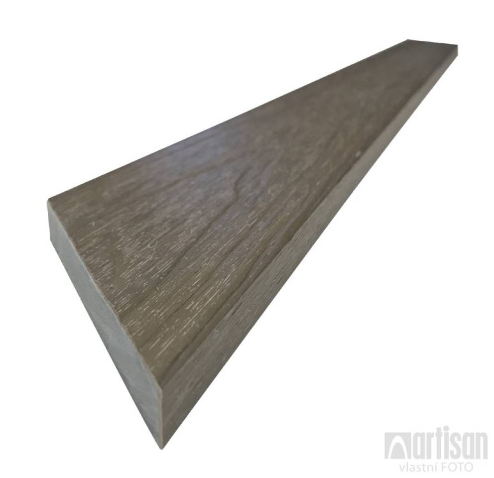 WPC dřevoplastové plotovky Dřevoplus Profi zkosená 15x80x1300 - Teak
