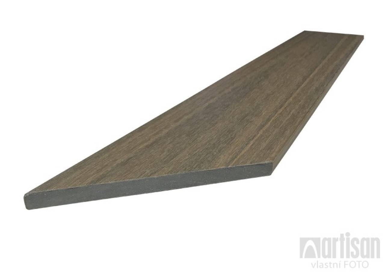 WPC dřevoplastové plotovky Dřevoplus Profi zkosené 15x138x1300 - Teak