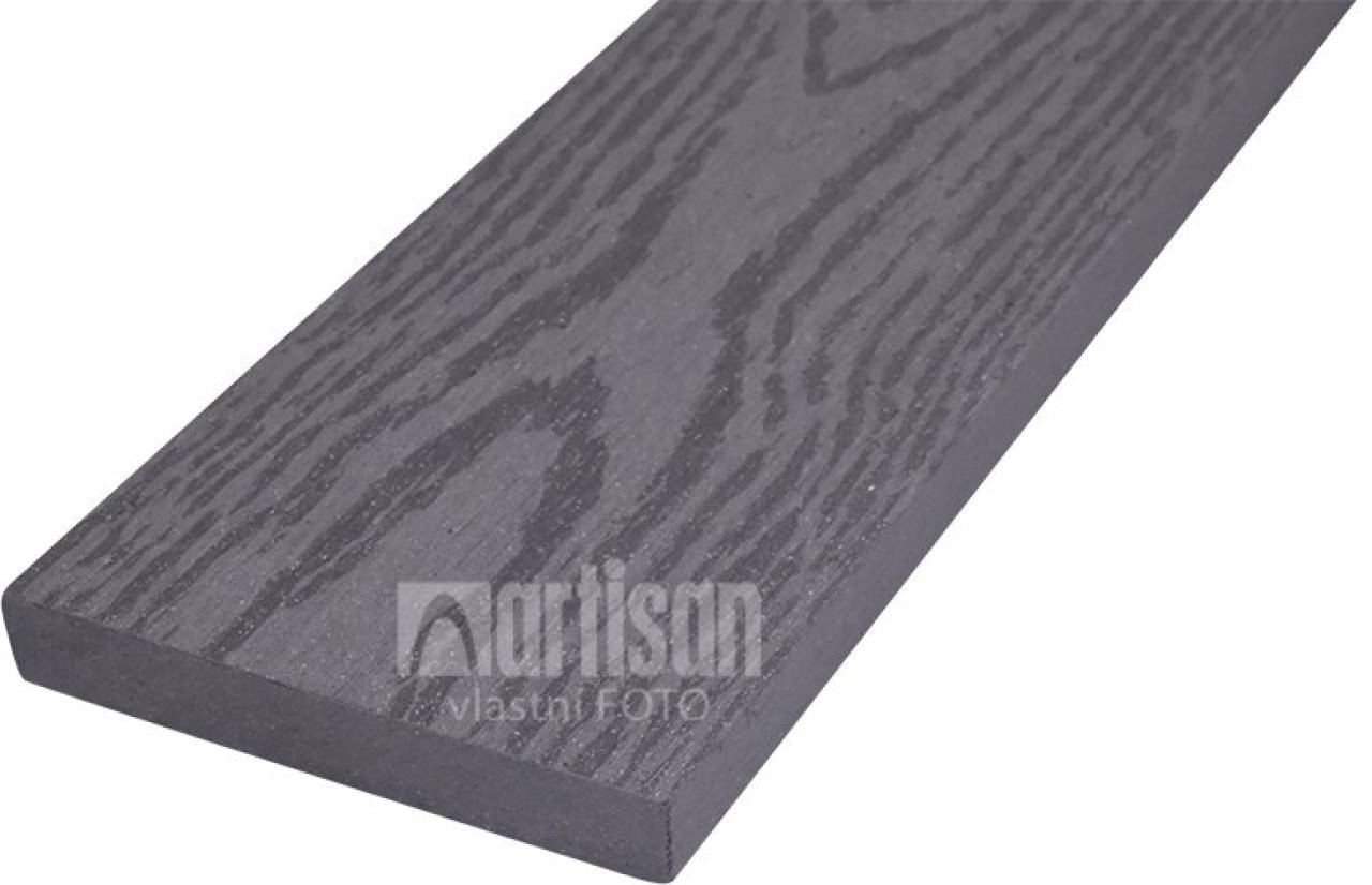WPC dřevoplastové plotovky rovné LamboDeck 13x90x1800 -  Stone Grey