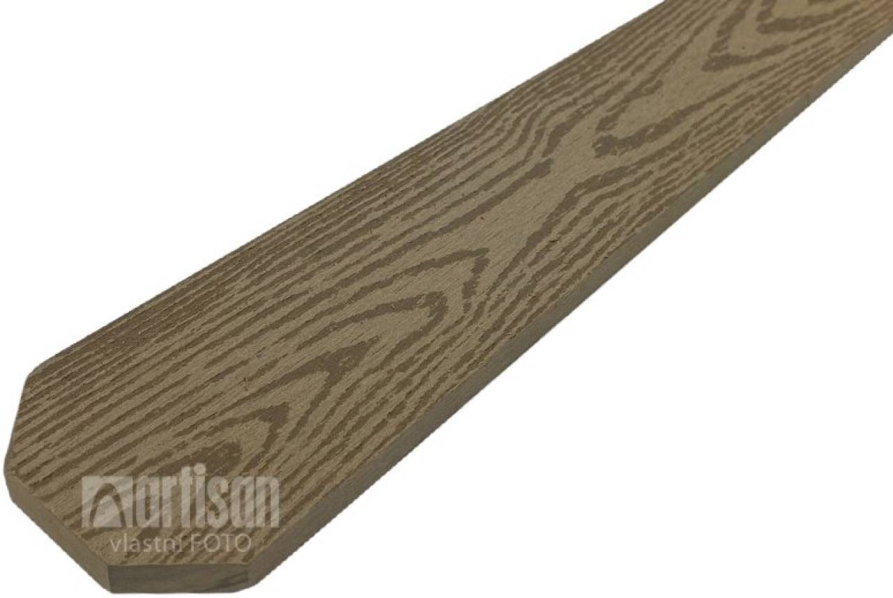 WPC dřevoplastové plotovky tříhranné LamboDeck 13x90x900 - Original Wood
