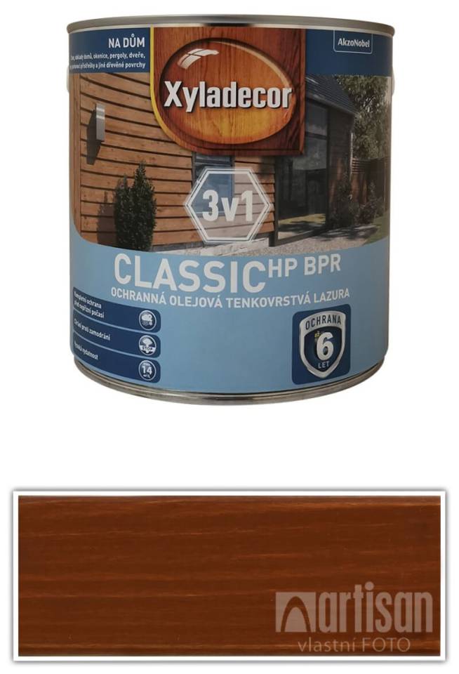 XYLADECOR Classic HP BPR 3v1 - ochranná olejová tenkovrstvá lazura na dřevo 2.5 l Mahagon