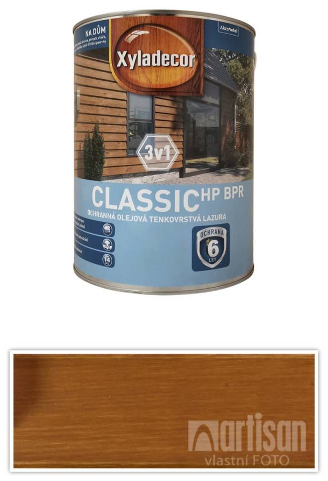 XYLADECOR Classic HP BPR 3v1 - ochranná olejová tenkovrstvá lazura na dřevo 5 l Antická pinie