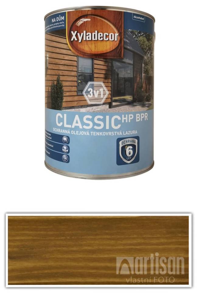 XYLADECOR Classic HP BPR 3v1 - ochranná olejová tenkovrstvá lazura na dřevo 5 l Dub
