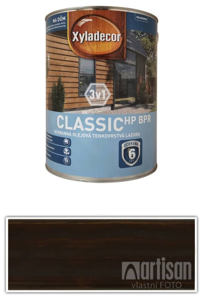 XYLADECOR Classic HP BPR 3v1 - ochranná olejová tenkovrstvá lazura na dřevo 5 l Palisandr