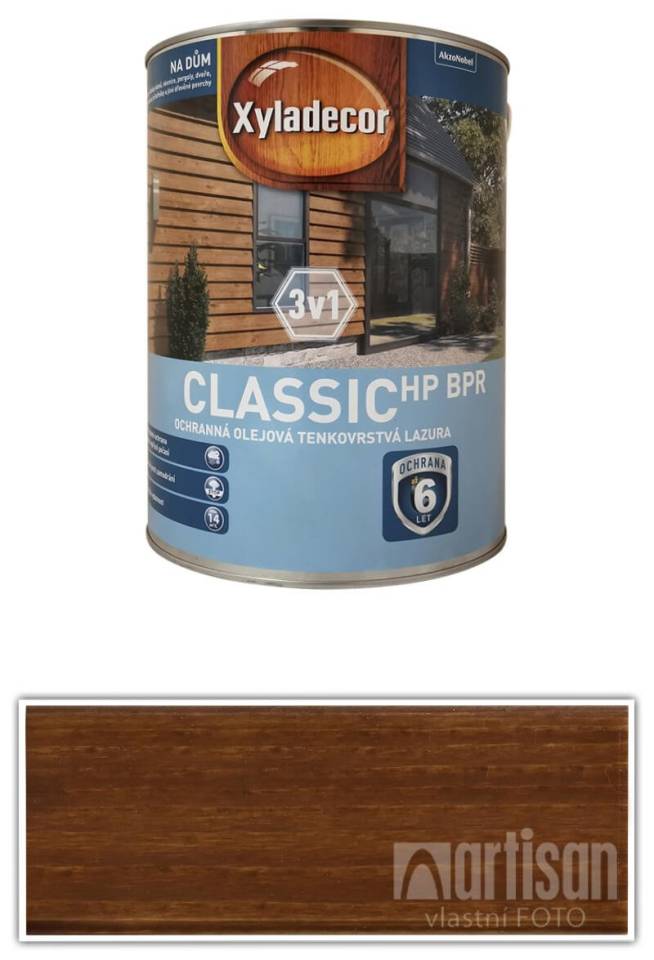 XYLADECOR Classic HP BPR 3v1 - ochranná olejová tenkovrstvá lazura na dřevo 5 l Teak