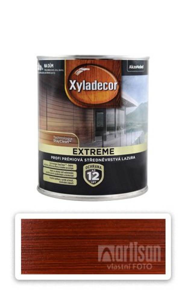 XYLADECOR Extreme - prémiová olejová lazura na dřevo 0.75 l Mahagon