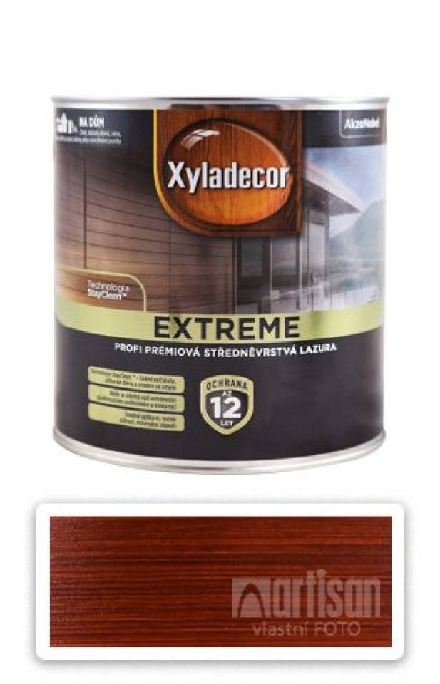 XYLADECOR Extreme - prémiová olejová lazura na dřevo 2.5 l Mahagon