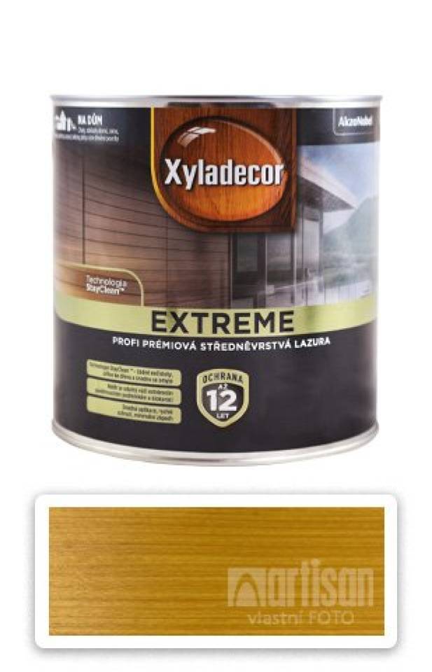 XYLADECOR Extreme - prémiová olejová lazura na dřevo 2.5 l Oregonská pinie