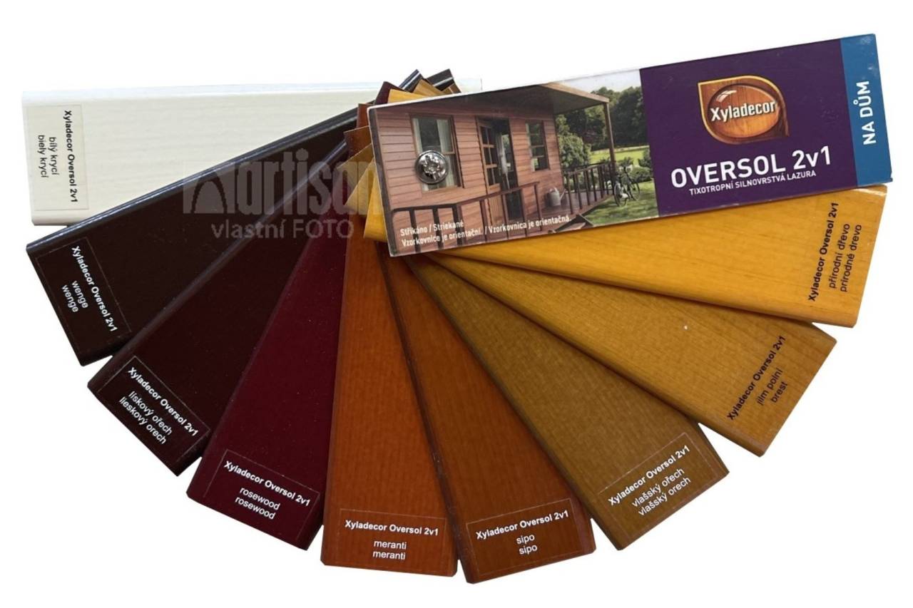 XYLADECOR Vzorník Oversol 2v1 - vějíř
